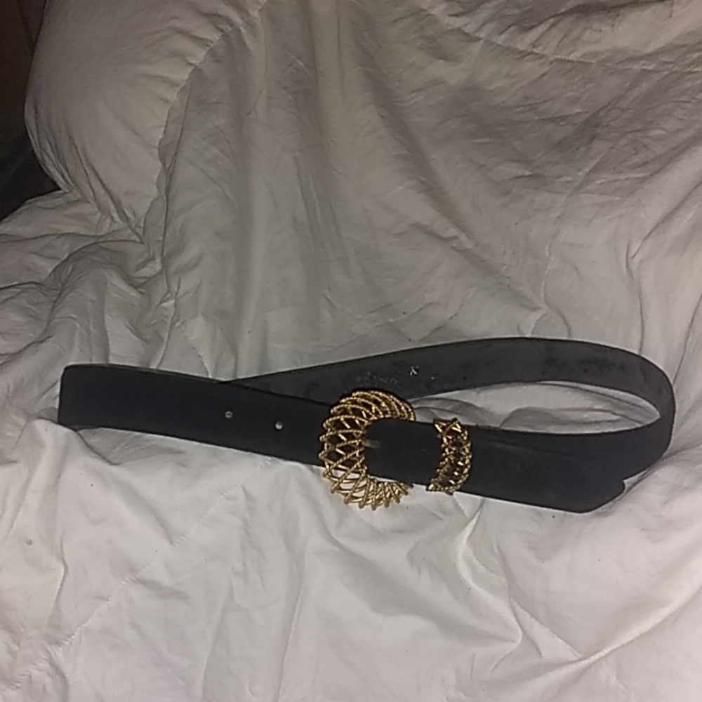 Genuine Suade Black Belt